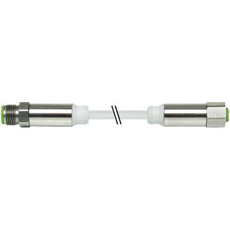 Murrelektronik M12-Steel male 0 Degree / M12-Steel female 0 Degree, PVC 4x0.34 gy UL/CSA 1.5m 7044-40021-2140150